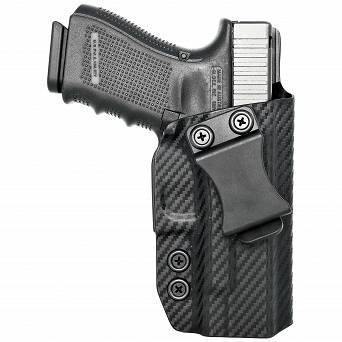 Kabura IWB Kydex Glock 19/19X/23/32/45- Carbon. Wew. Prawa - Concealment Express GLK-192332-CF-RH-VAR