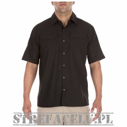 Koszula męska z krótkim rękawem 5.11 FREEDOM FLEX WOVEN BLACK