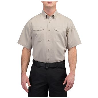 Koszula męska z krótkim rękawem 5.11 FAST-TAC SHIRT KHAKI