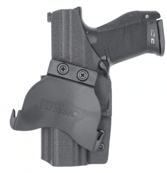 Kabura zewnętrzna prawa do pistoletu Walther PDP Compact Optics Cut, RH OWB kydex, kolor: czarny