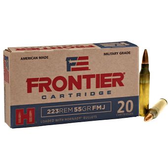 Amunicja Hornady FMJ-BT Frontier FR100 55gr/3,56g  // .223 REM (opak. 20 szt.)