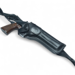 Kabura skórzana pionowa na szelkach do rewolweru Smith&Wesson 686 6