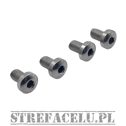 Śruby okładzin BUL 1911 kpl. 4 szt. - Grip Screw - HEX - SS #SCRW/1911-6