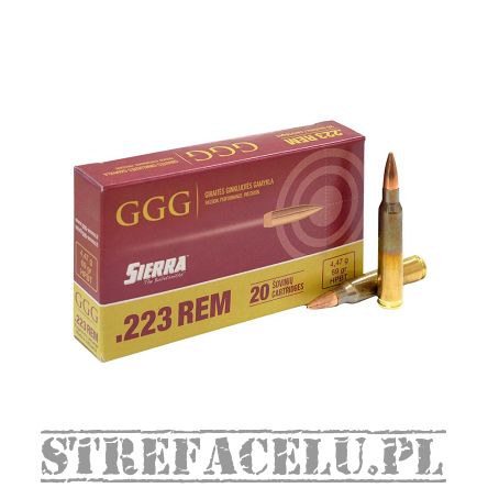 Amunicja FMJ .223 Remington GGG 69gr. HPBT Sierra // 223REM