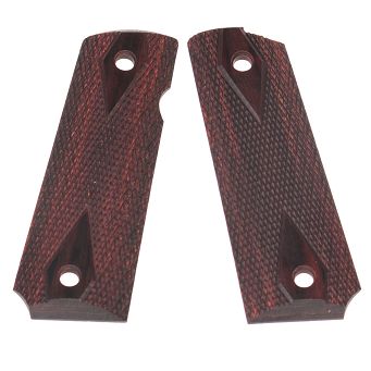 Okładziny drewniane do BUL 1911 FS - Checkered Diamond Red #GRP/1911-1