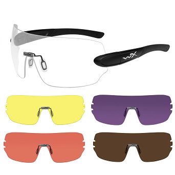 Okulary WileyX Detection Clear Yellow Orange Purple Copper Lens 1205 / Matte Black Frame