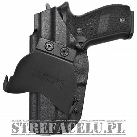 Kabura zewnętrzna prawa do pistoletu Sig Sauer P226 z szyną, RH OWB kydex, kolor: czarny