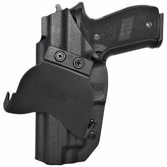 Kabura zewnętrzna prawa do pistoletu Sig Sauer P226 z szyną, RH OWB kydex, kolor: czarny