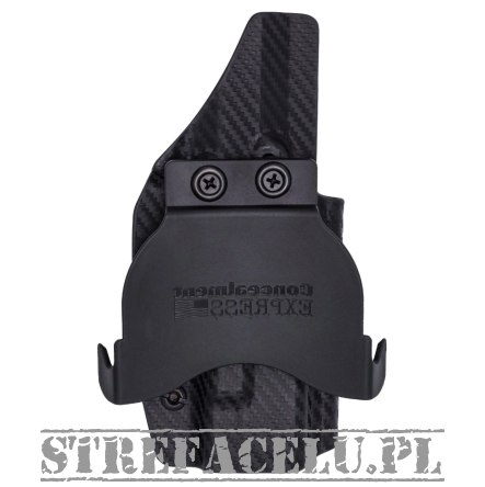 Kabura zewnętrzna lewa do pistoletu Sig Sauer P320 FS OR, LH OWB kydex, kolor: carbon