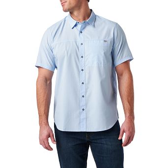 Koszula meska z krotkim rekawem 5.11 WYATT S/S SHIRT kolor: H2O BLUE