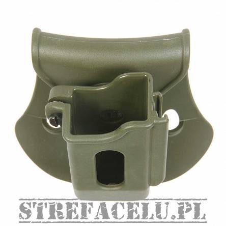 Ładownica ZSP05 Roto Paddle na 1 mag. Glock i HK - IMI Defense Lewa zielona