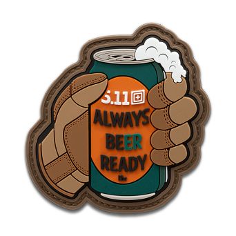 Patch 5.11 ALWAYS BEER READY PATCH kolor: BROWN