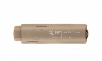 Tłumik huku SilentSteel Compact Streamer 7,62 FDE Cerakote (Ase Ultra Borelock)