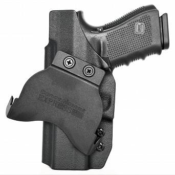 Kabura zewnętrzna prawa do pistoletu Glock 17/19/22/23/26/27/31/32/33/34/45, RH OWB kydex, kolor: czarny