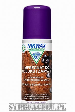 Impregnat do obuwia z nubuku i zamszu - Gąbka - 125 ml - Nikwax