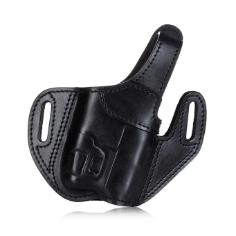 Kabura skórzana OWB do Sig Sauer P320 AXG Scorpion z latarką Olight Baldr S, RH, kolor: Czarny