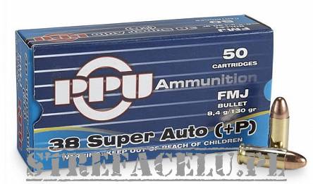 Amunicja PPU - 38 Super Auto FMJ 8.4g // 130grs