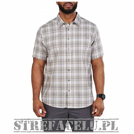 Koszula męska z krótkim rękawem 5.11 WYATT S/S PLAID SHIRT, kolor: WHITE PLAID