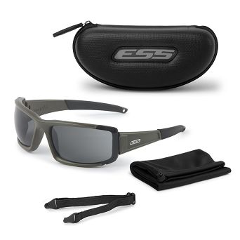 Okulary balistyczne CDI MAX - Mat Olive - Przyciemniane Smoke Gray - ESS -  EE9003-03