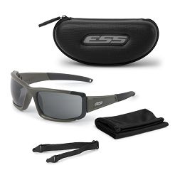 Okulary balistyczne CDI MAX - Mat Olive - Przyciemniane Smoke Gray - ESS -  EE9003-03