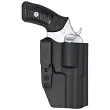 Kabura wewnętrzna do rewolweru Ruger SP101, Ambi, Tuckable kydex, kolor: czarny - 2