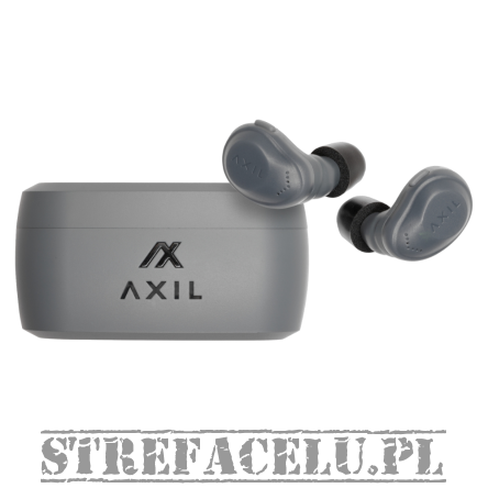Zatyczki aktywne do uszu AXIL XCOR, kolor: Szary