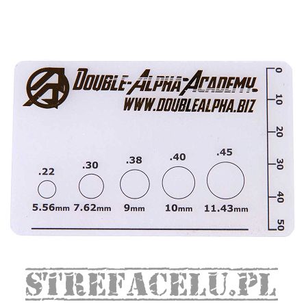 Kalibromierz do przestrzelin IPSC DAA - IPSC Scoring Overlay Gauge