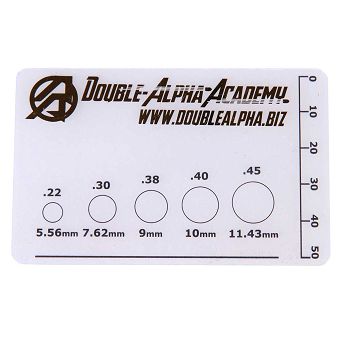 Kalibromierz do przestrzelin IPSC DAA - IPSC Scoring Overlay Gauge