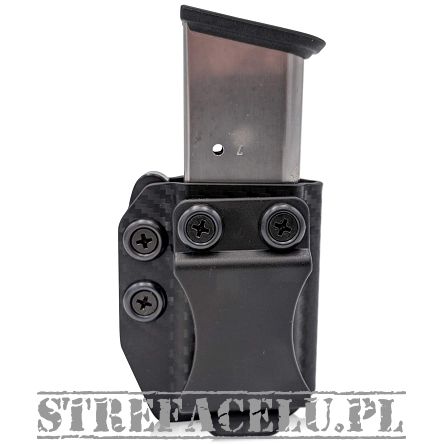 Ładownica IWB/OWB Kydex na 1 magazynek jednorzędowy .45ACP - Carbon. Concealment Express CEX-45ACPSS-CF-MAG