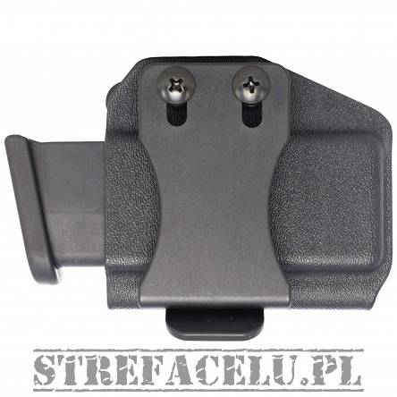 Ładownica na mag. jednorzędowy 9mm/40SW horyzontalna, OWB kydex, kolor: czarny