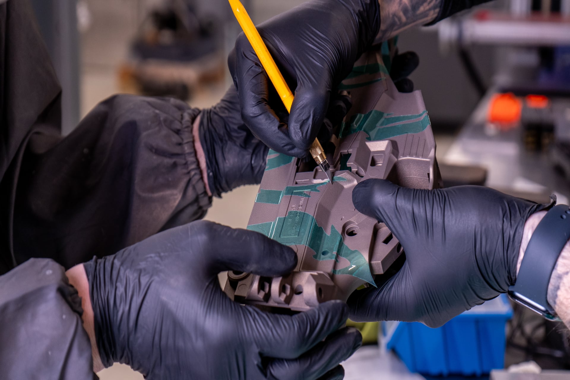 Naniesienie powłoki ceramicznej – kamuflaż